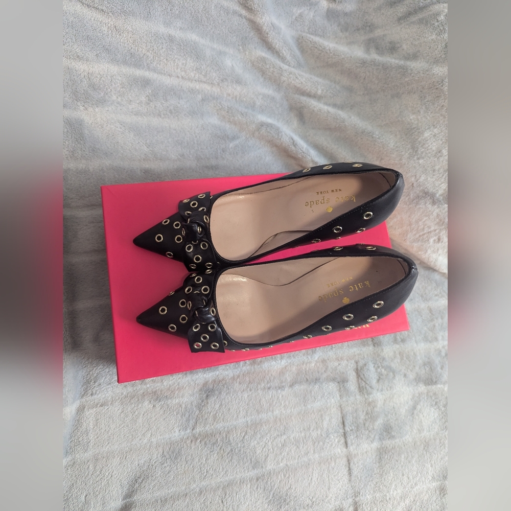 Kate Spade Vero Cuoio heels Sz: 5B - Picture 2 of 3